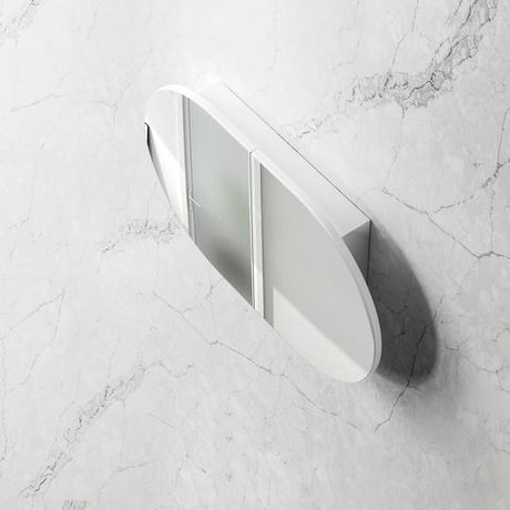 Bondi 900x600 White Shaving Cabinet — detail 2