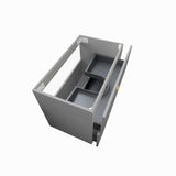 Boston 600mm Light Grey Wall Hung Cabinet Only — detail 2