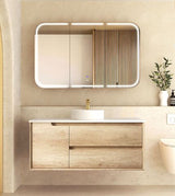 Byron 1200mm Natural Oak Wall Hung Cabinet Only — detail 2