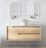 Byron 1200mm Natural Oak Wall Hung Cabinet Only — detail 5