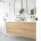 Byron 1500mm Natural Oak Wall Hung Cabinet Only — detail 3