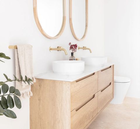 Byron 1500mm Natural Oak Wall Hung Cabinet Only — detail 4