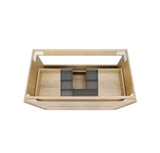 Byron 750mm Natural Oak Wall Hung Cabinet Only — detail 2
