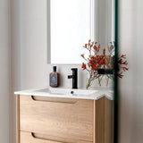 Byron 750mm Natural Oak Wall Hung Cabinet Only — detail 5