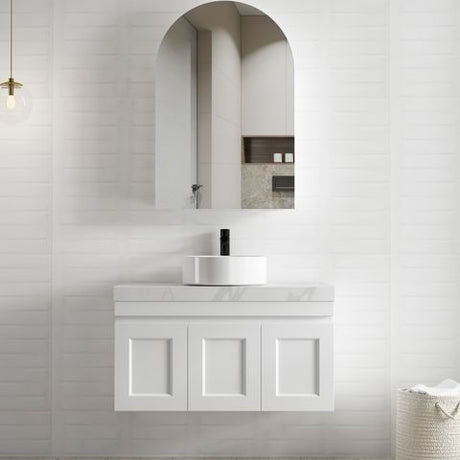 Archie 900mm White Shaving Cabinet — detail 4