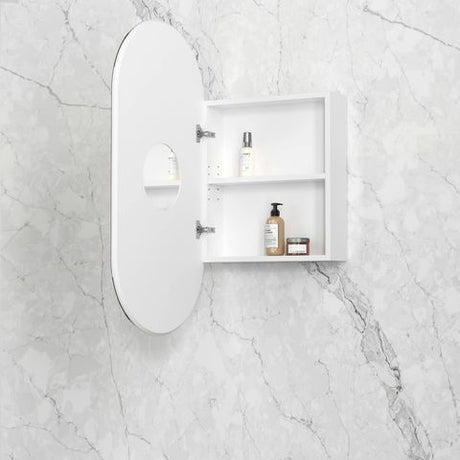Noosa 900x450 White Shaving Cabinet