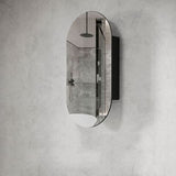 Noosa 900x450 Black Oak Shaving Cabinet — detail 2