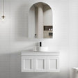 Hampton Mark II 900mm Satin White Wall Hung Cabinet Only