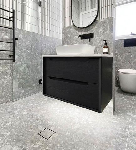 Smart 115 Matte Black Square Tiles Waste — detail 4