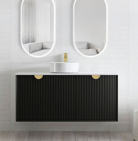 Marlo 1200mm Matte Black Wall Hung Cabinet Only