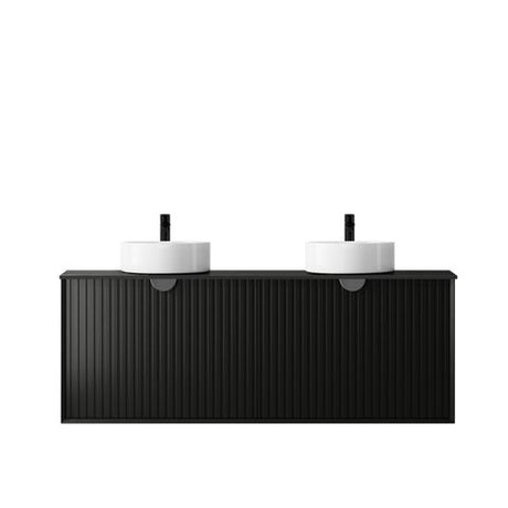 Marlo 1500mm Matte Black Wall Hung Cabinet Only — detail 3