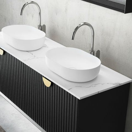 Marlo 1500mm Matte Black Wall Hung Cabinet Only — detail 4
