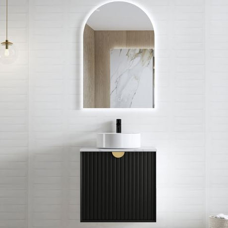 Marlo 600mm Matte Black Wall Hung Cabinet Only