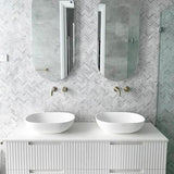 Noosa 1500mm Satin White Wall Hung Cabinet Only — detail 6