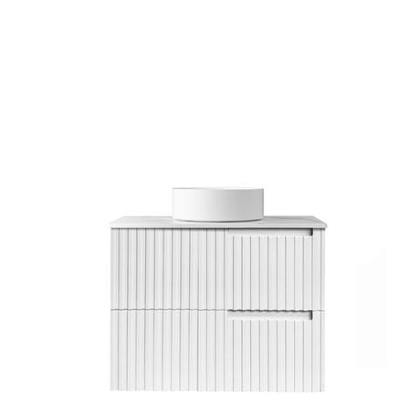 Noosa 750mm Satin White Wall Hung Cabinet Only — detail 5