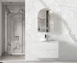 Noosa 900mm Satin White Wall Hung Cabinet Only