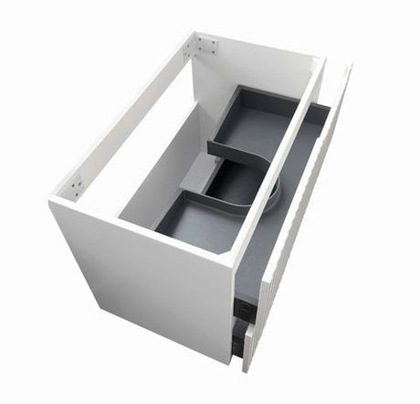 Noosa 900mm Satin White Wall Hung Cabinet Only — detail 3
