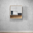 Byron 750x800 Natural Oak Shaving Cabinet