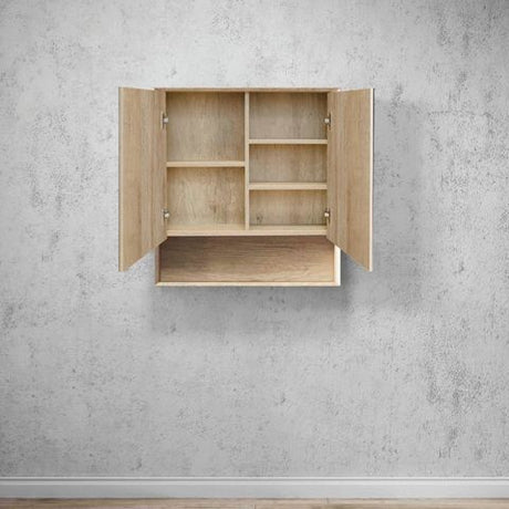 Byron 750x800 Natural Oak Shaving Cabinet — detail 2