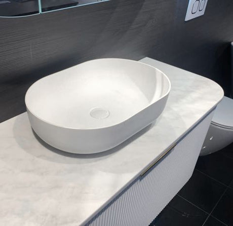 Portofino Solid Surface 500x345x140 Matte White Basin NF — detail 5
