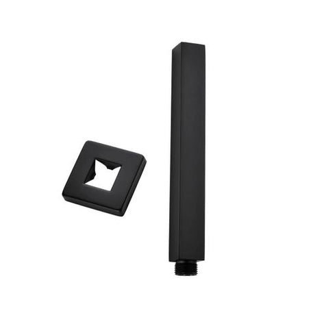 Taran 300mm Matte Black Ceiling Shower Arm Square — detail 2