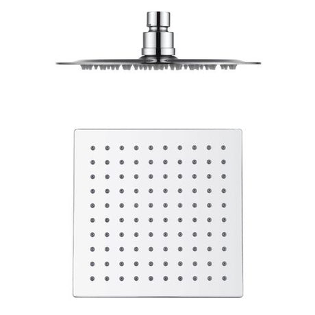 Taran 250mm Chrome Twin Shower On Rail Top Inlet Square — detail 5