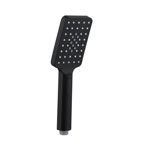 Taran 250mm Matte Black Twin Shower On Rail Top Inlet Square — detail 4