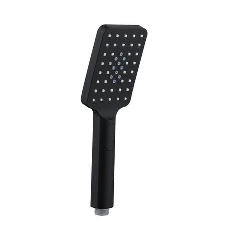 Taran 200mm Matte Black Twin Shower Half Rail Top Inlet Square — detail 4