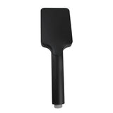 Taran 200mm Matte Black Twin Shower Half Rail Top Inlet Square — detail 5