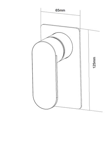 Vetto Shower Mixer Matte Black — detail 2