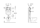 Sigma8 Concealed Cistern BTW Front Flush 4 Stars — detail 2