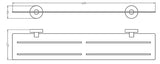 Rondo 600mm Metal Shelf 3mm Thickness — detail 2
