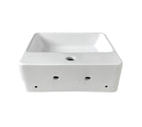 OSKAR Wall Hung Square 380x380x120 Basin — detail 2