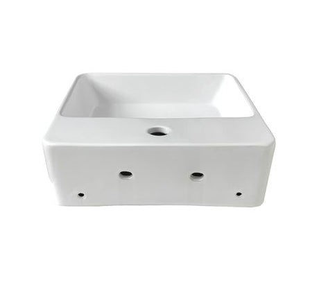 OSKAR Wall Hung Square 380x380x120 Basin — detail 2