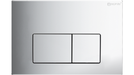 R&T Dual Flush Plate Curve Square Chrome