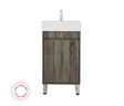 Maxio 450x320x850 Amazon Grey Cabinet with Drawer Leg (MDF)