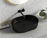 Quay Oval 500x330x120 Matte Black Basin — detail 2