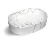 Quay Oval 500x330x120 Matte Carrara Basin