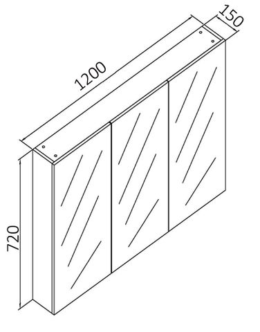 Pencil Edge 1200x720 Shaving Cabinet — detail 4