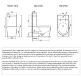 Alzano Rimless Toilet Suite Thick Seat / R&T Cistern — detail 2