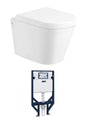 Alzano WH Rimless Pan Thick Seat/ R&T Inwall Cistern (Button Order Separately)