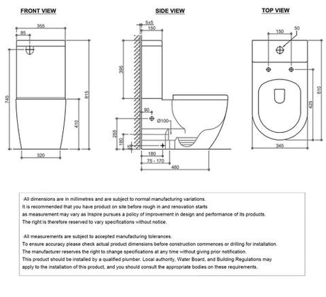 Deluso Rimless Toilet Suite — detail 2
