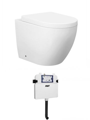Voghera Toilet Package - WF Pan, R&T Alpha Cistern, Std Seat (Button Sold Separately)