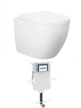 Voghera Toilet Package - WF Pan, Thick seat, Geberit Sigma8 Cistern (Button Sold Separately)