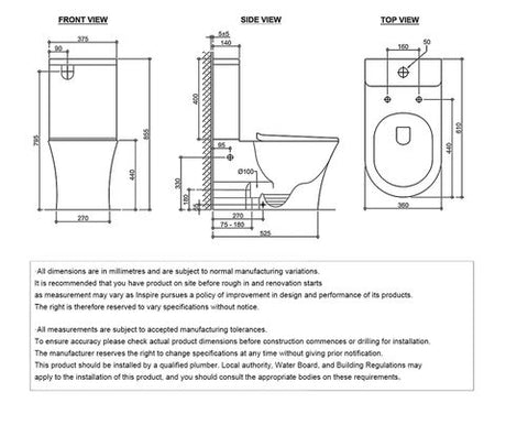 Voghera Toilet Package - WF Pan, Slim seat, Geberit Sigma8 Cistern (Button Sold Separately) — detail 2