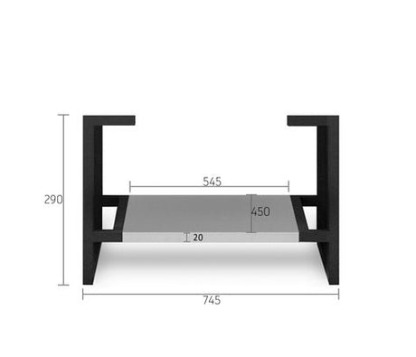 Leg Boston 750X450 Matte Light Grey — detail 2