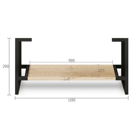 Leg Byron 1200X450 Natural Oak — detail 2