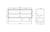 Leg Byron 1500X450 Black Oak — detail 2