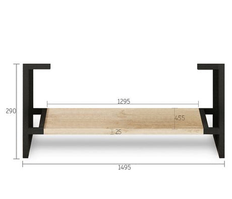 Leg Byron 1500X450 Natural Oak — detail 2