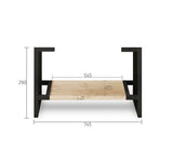 Leg Byron 750X450 Natural Oak — detail 2